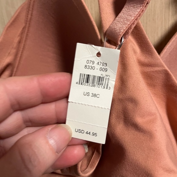 Aerie nwt real sunnie style wireless lightly padded bra with lacy straps 38c - Picture 3 of 4